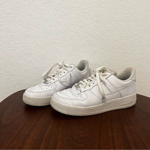 Classic White Nike Air Force Ones